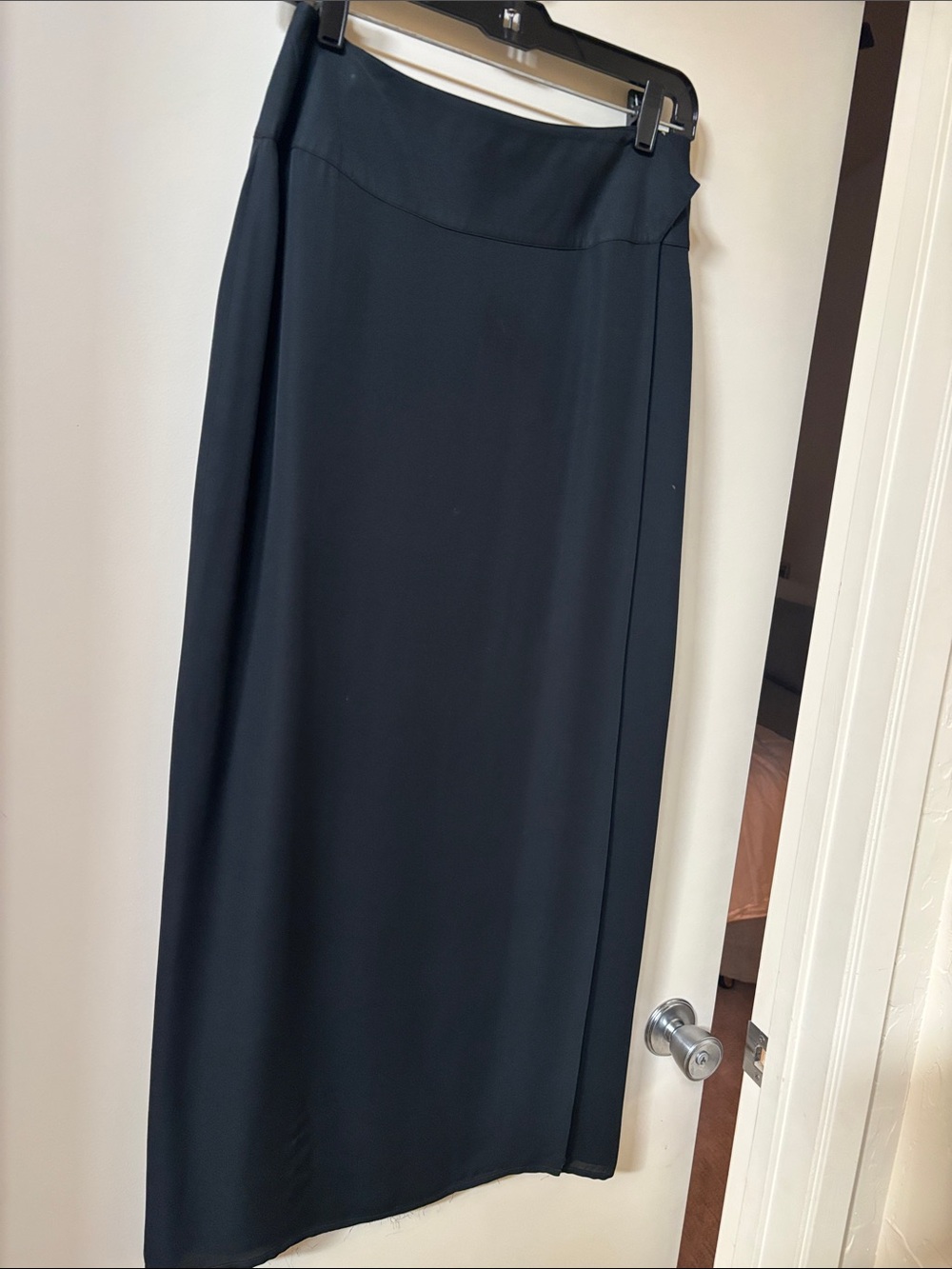 Banana Republic Classic Black Skirt - Women's Wrap Long Skirt